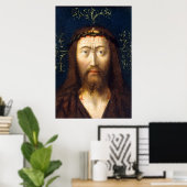 キリストの頭 – Petrous Christus - c1445 ポスター (ホームオフィス)