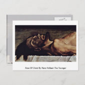 キリストの顔ハンス・ホルベイン後輩 ポストカード (正面/裏面)