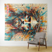 キリストの顔 タペストリー (インサイチュ(横))