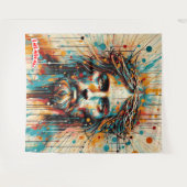 キリストの顔 タペストリー (正面(横))