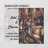 キリストの騎士たち（ゲントの祭壇画）、ヤン・ファン・エイク 招待状 (正面/裏面)