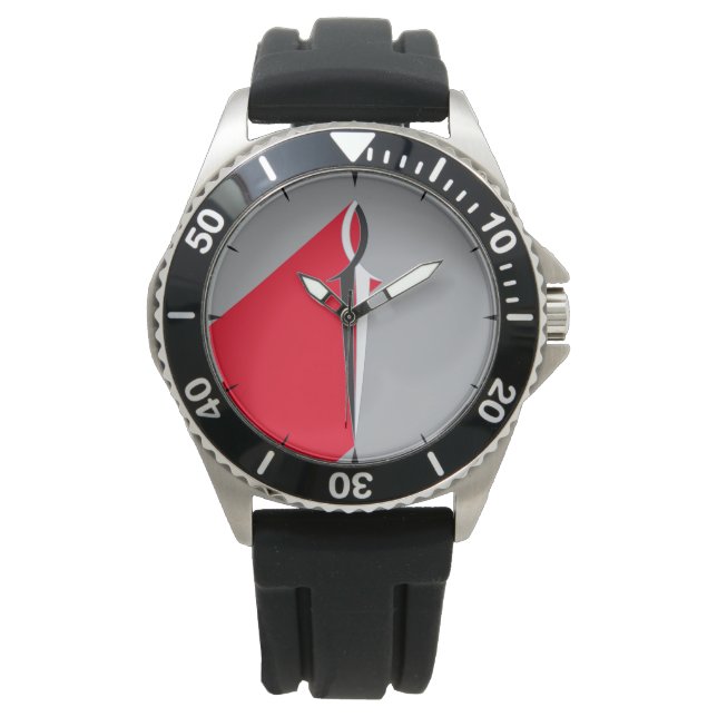 キリストの魚の剣 腕時計 (正面)
