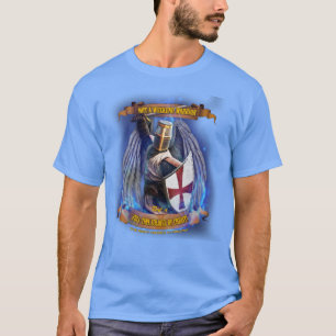 キリストのTシャツのキリスト教の騎士兵士 Tシャツ