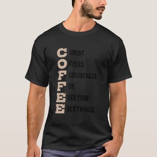 キリストはあらゆる人に許しを与える Tシャツ (正面)