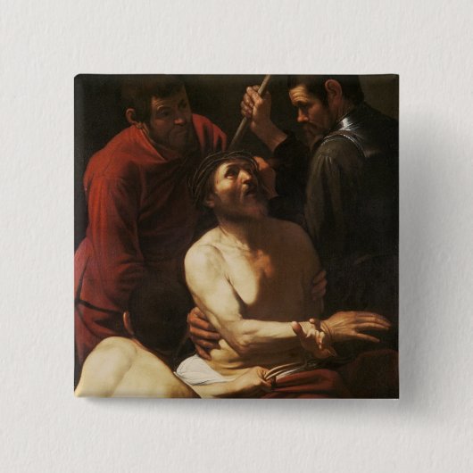 キリストはとげ、c.1602によって戴冠しました 缶バッジ (正面)