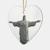 キリストはキリストを救い主とし、コピー空間を持つ セラミックオーナメント (左)