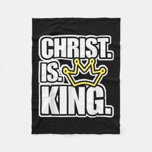 キリストはクリスチャンの人々にとって王冠イエスの恋人である フリースブランケット (正面)