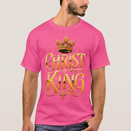 キリストはクリスチャン・イエス王である Tシャツ (正面)