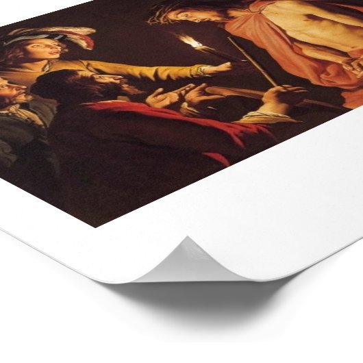 キリストはトーンと共に冠を頂いたc.1633-1639 ポスター (角)