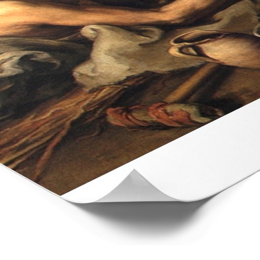 キリストはバルトロメ・ムリロによって麻痺を癒す ポスター (角)