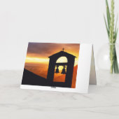 キリストはマタイ28:5-6復活聖書の聖句 シーズンカード (裏面)