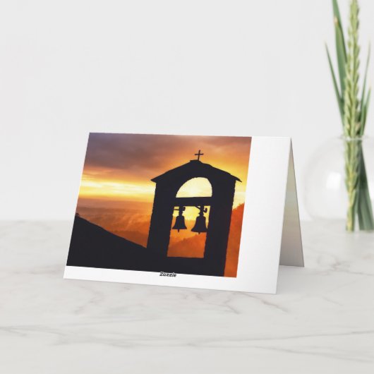 キリストはマタイ28:5-6復活聖書の聖句 シーズンカード (裏面)