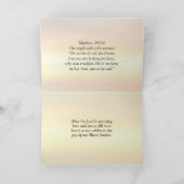 キリストはマタイ28:5-6復活聖書の聖句 シーズンカード (内部)