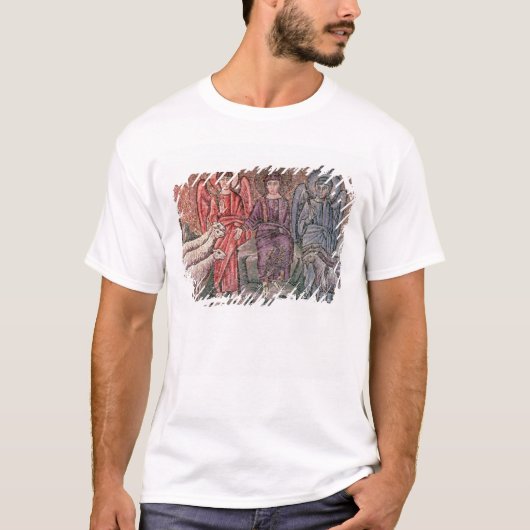 キリストはヤギからヒツジ、第6 cenを分けます tシャツ (正面)
