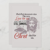 キリストはローマ人のために死んだ5:8 シーズンカード (正面/裏面)