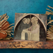 キリストは二つのドミニカの修道士を歓迎する(フレスコ) (de フォトプラーク (側面)