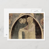 キリストは二つのドミニカの修道士を歓迎する(フレスコ) (de ポストカード (正面/裏面)