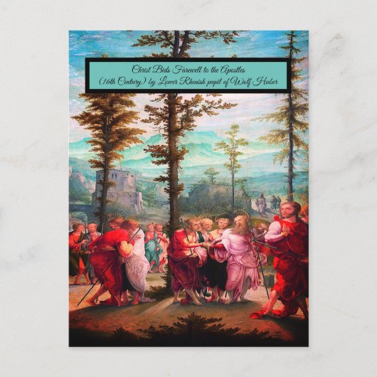 キリストは別れを告げる ポストカード (正面)