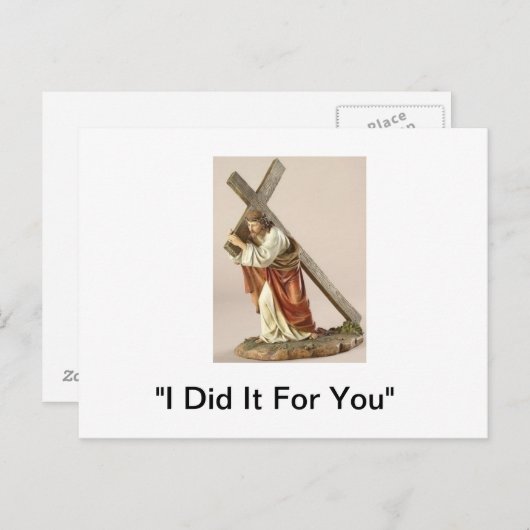 「キリストは十字架を担ぐ」 ポストカード (正面/裏面)