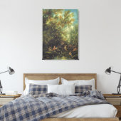 キリストは天使によって出席し， c.1725-30 (cの油) キャンバスプリント (インサイチュ (寝室))