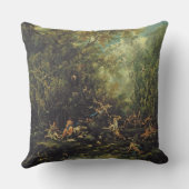 キリストは天使、c.1725-30 (cによっての油出席しました クッション (裏面)