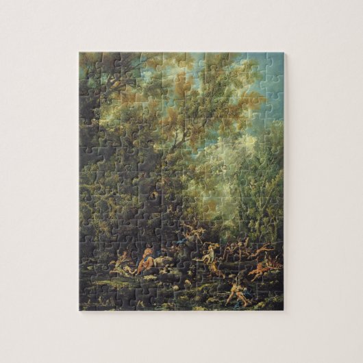 キリストは天使、c.1725-30 (cによっての油出席しました ジグソーパズル (縦)