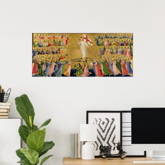 キリストは天国の法廷で栄光を受け, 1423年~24年 ポスター (ホームオフィス)