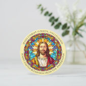 キリストは宗教的なカトリック復活祭で復活した シーズンカード (スタンド正面)