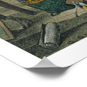 キリストは寺院を清め、bに印刷された聖書から ポスター (角)