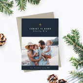 キリストは彼の生まれ宗教的な聖降誕祭を讃える シーズンカード