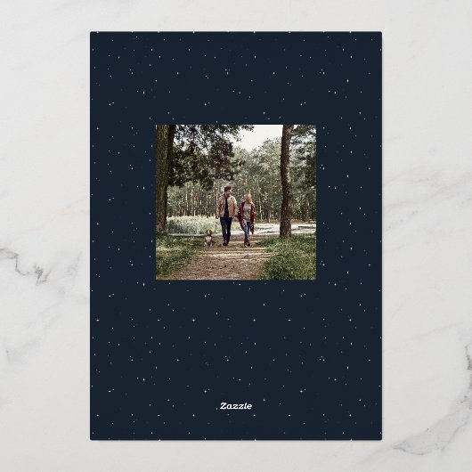 キリストは彼の生まれ宗教的な聖降誕祭を讃える 箔シーズンカード (裏面)