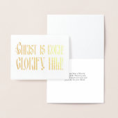 キリストは彼生まれの宗教的な出生を讃える 箔カード (ディスプレー)