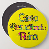 キリストは復活されたイロー超能力 缶バッジ (正面&裏面)