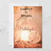 キリストは復活したハレルヤのイースターカード シーズンカード (正面)