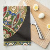 キリストは復活したヴィンテージロシアのイースター卵 キッチンタオル (四つ折り)