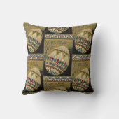 キリストは復活したヴィンテージロシアのイースター卵 クッション (裏面)