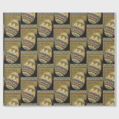 キリストは復活したヴィンテージロシアのイースター卵 ラッピングペーパー (フラット)