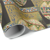 キリストは復活したヴィンテージロシアのイースター卵 ラッピングペーパー (ロールコーナー)