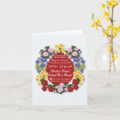 「キリストは復活した！」のパスカカード 赤い卵付き カード (黄色い花)