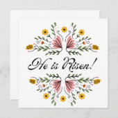 キリストは復活した イースター 招待状 (正面/裏面)