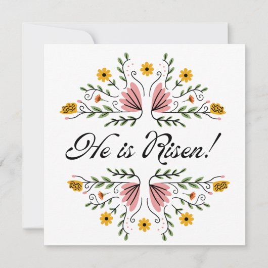 キリストは復活した イースター 招待状 (正面)