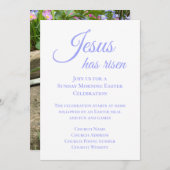 キリストは復活した キリスト教 イースター 教会 日曜日 招待状 (正面/裏面)