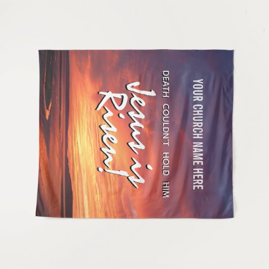 キリストは復活した キリスト教 教会 イースター タペストリー (正面(横))