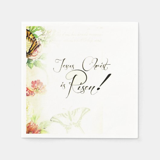 キリストは復活した！　ナフキン スタンダードカクテルナプキン (正面)
