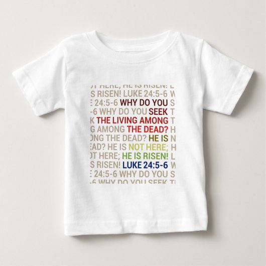 キリストは復活した ベビーTシャツ (正面)