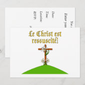 キリストは復活した 招待状 (正面/裏面)