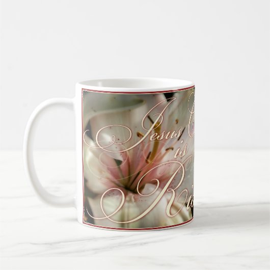 キリストは復活した 特別なマグカップ コーヒーマグカップ (左)