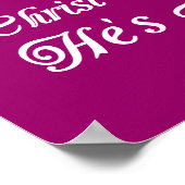 キリストは復活した！生きてる！イースターポスター12"x16" ポスター (角)