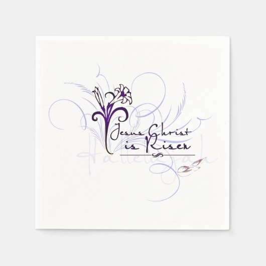 キリストは復活した！紙ナプキン スタンダードカクテルナプキン (正面)