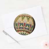 キリストは復活した!素晴らしヴィンテージロシアのイースター卵 ラウンドシール (封筒)